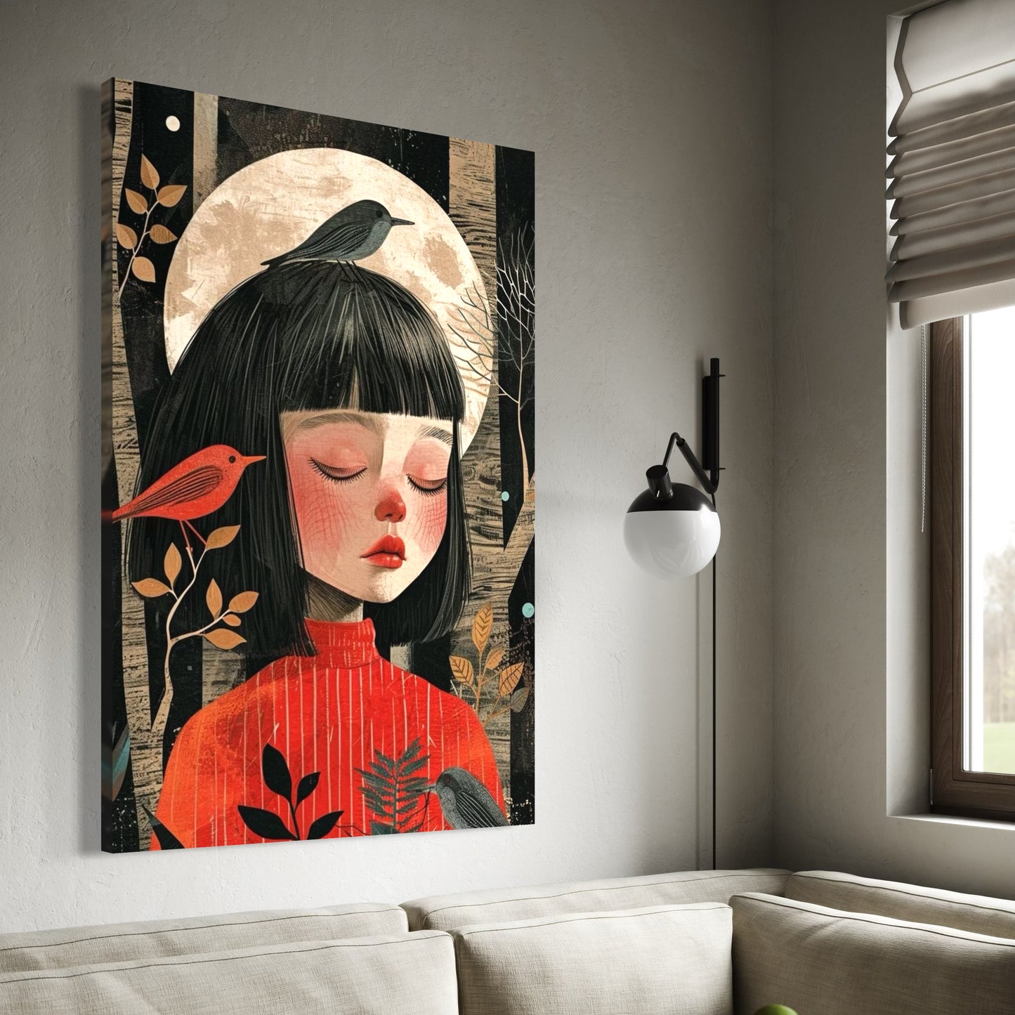 Cuadro decorativo canvas Mujer 053