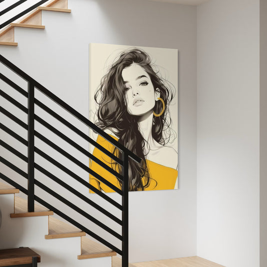 Cuadro decorativo canvas Mujer 049