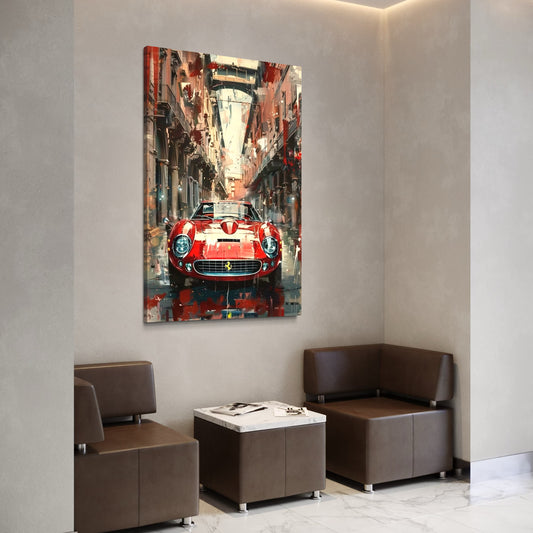 Cuadro decorativo canvas Ferrari 008