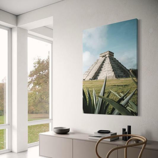Cuadro decorativo canvas Edificios Pirámide de Kukulcán