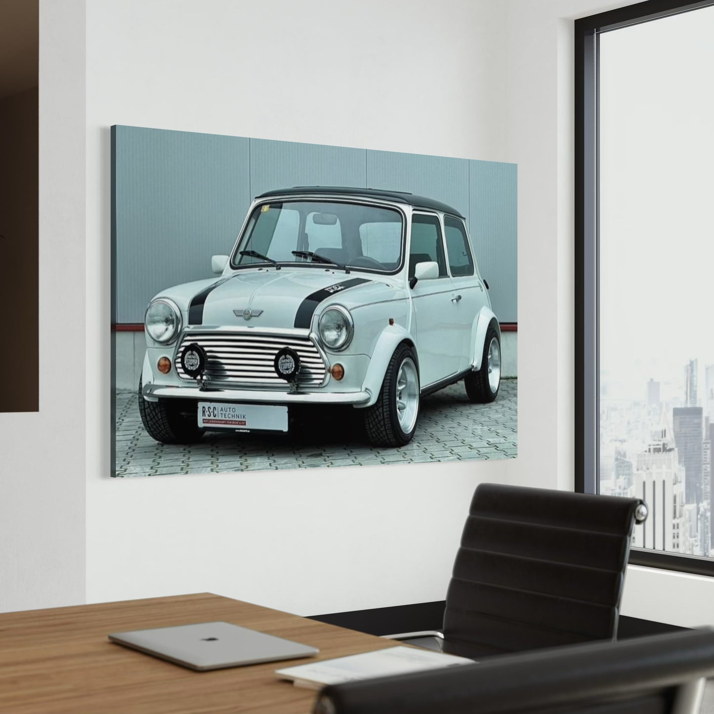 Cuadro decorativo canvas Mini Cooper 006