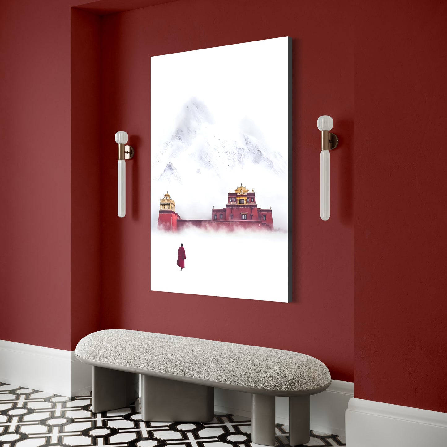 Cuadro decorativo canvas El camino del Monje 001