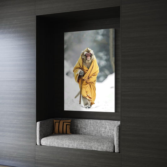 Cuadro decorativo canvas Mono Peregrino