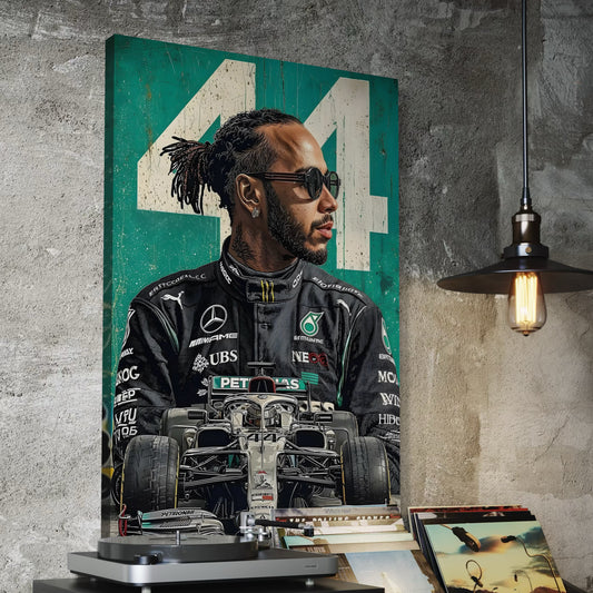 Cuadro decorativo canvas Lewis Hamilton 002