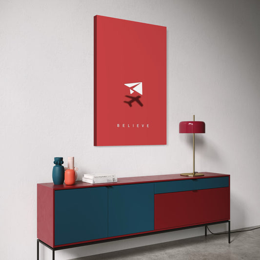 Cuadro decorativo canvas Believe