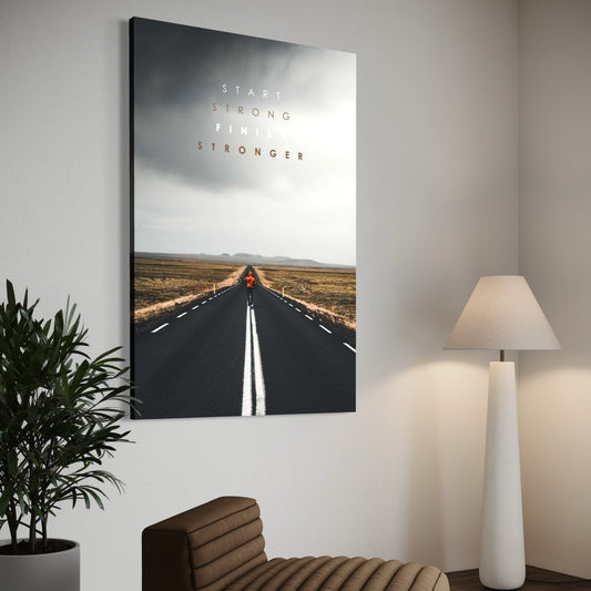 Cuadro decorativo canvas Start Strong