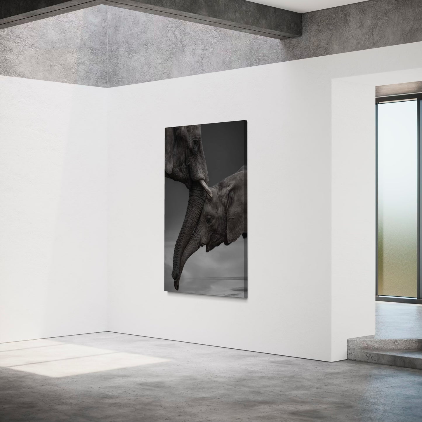 Cuadro decorativo canvas Elefantes 011