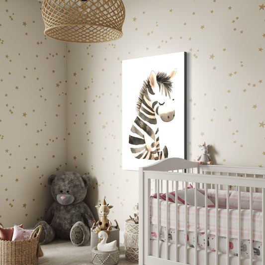 Cuadro decorativo canvas Zebra 002