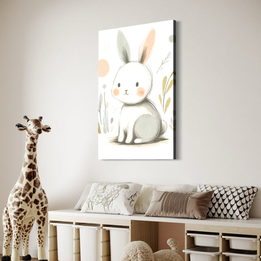 Cuadro decorativo canvas Conejo 009