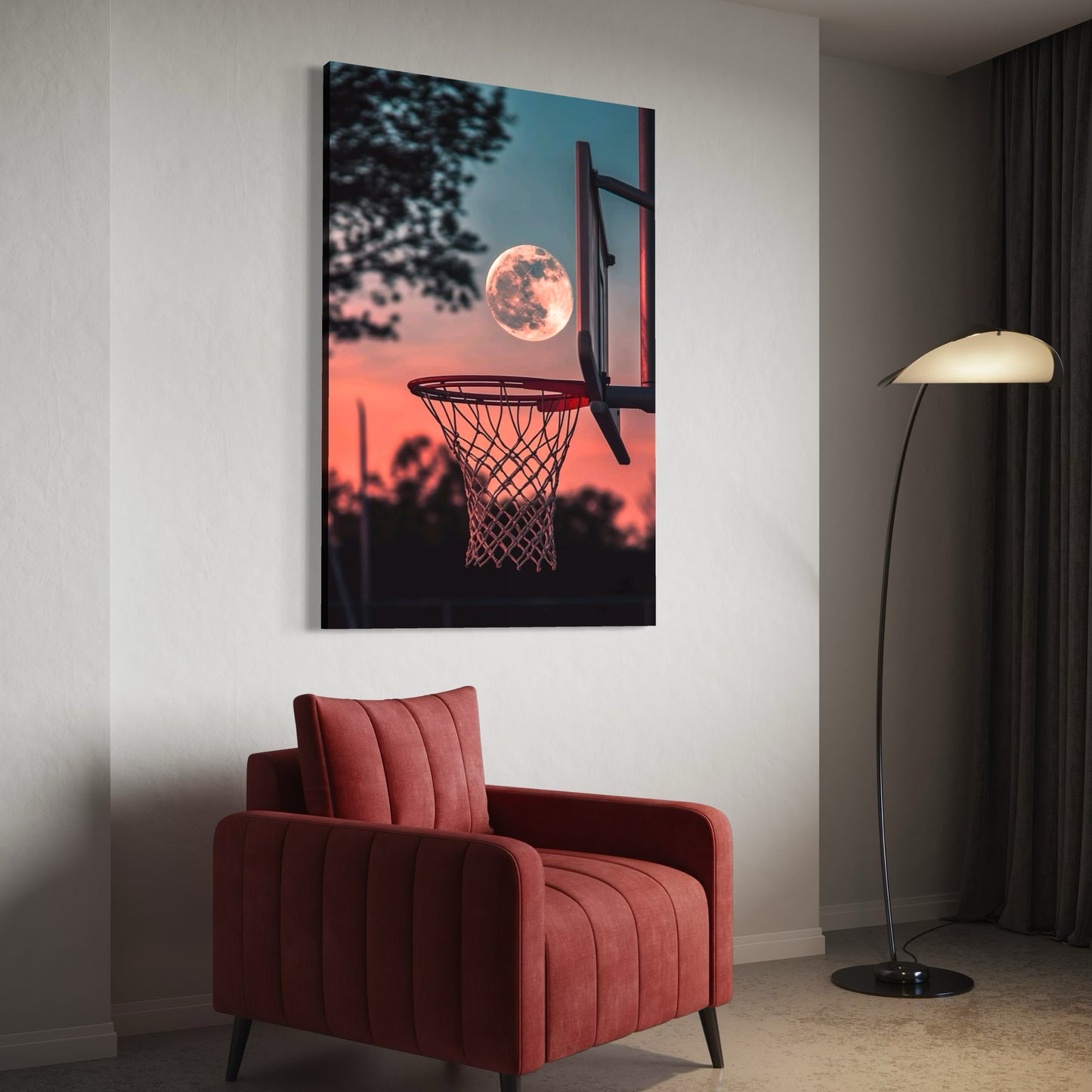 Cuadro decorativo canvas Aro de basketball