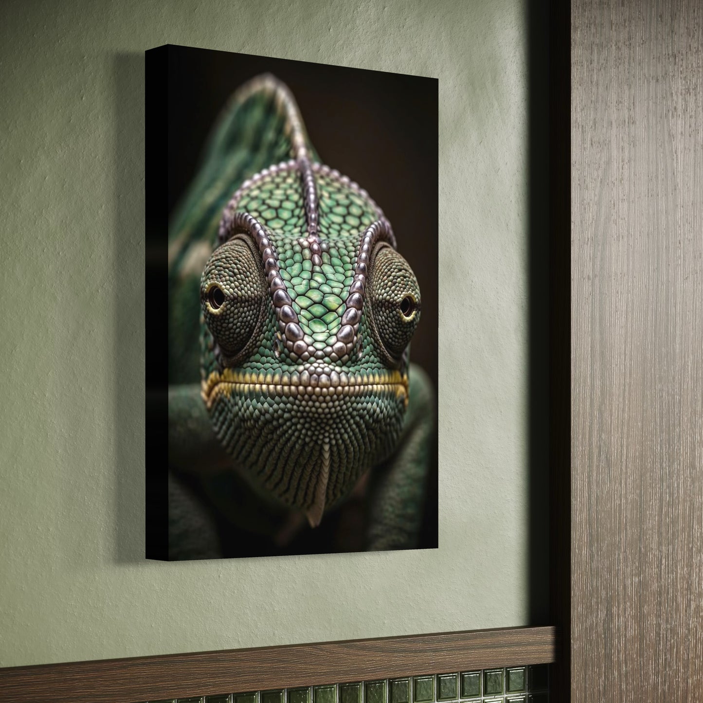 Cuadro decorativo canvas Camaleón 001