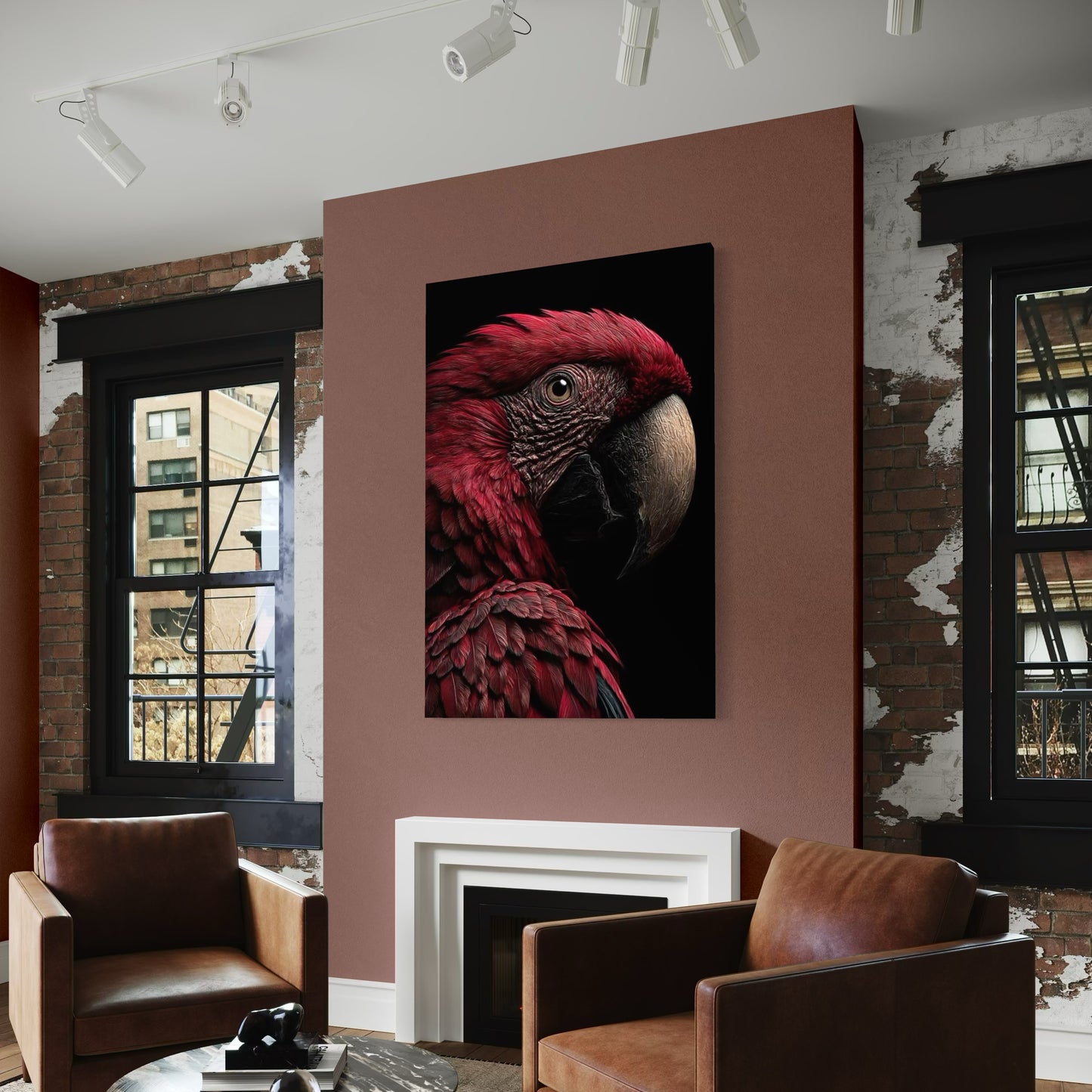 Cuadro decorativo canvas Guacamaya 001