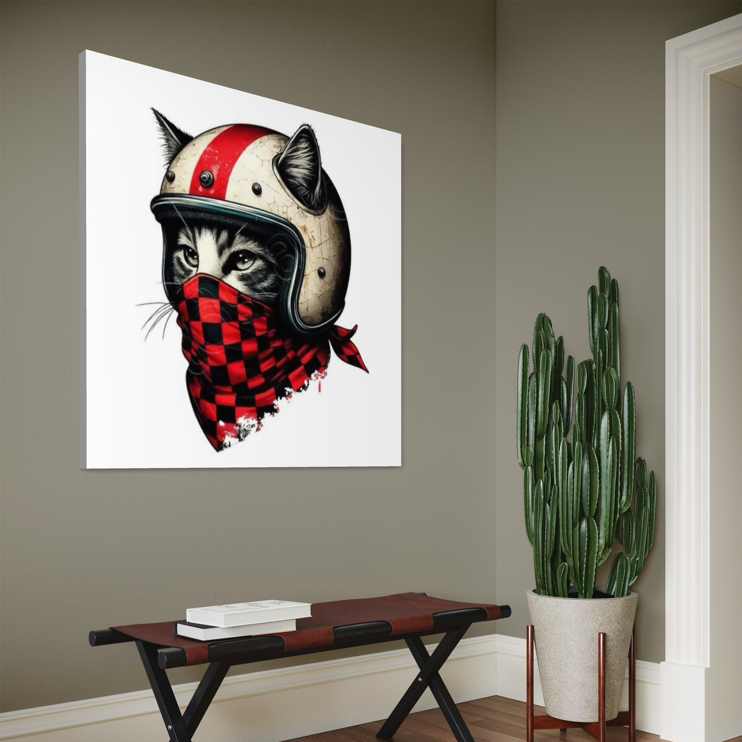 Cuadro decorativo canvas Gato 014