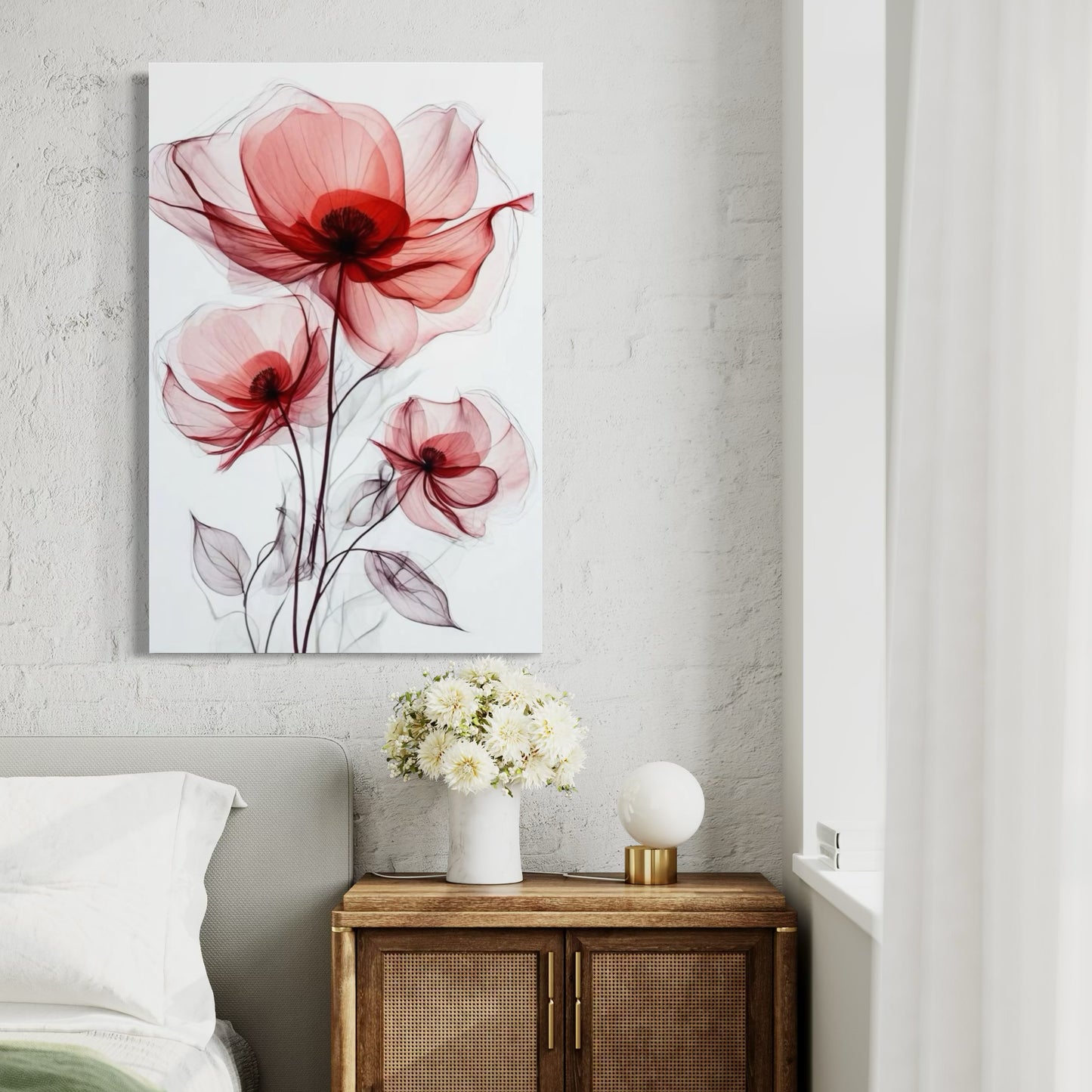 Cuadro decorativo canvas Flores 012