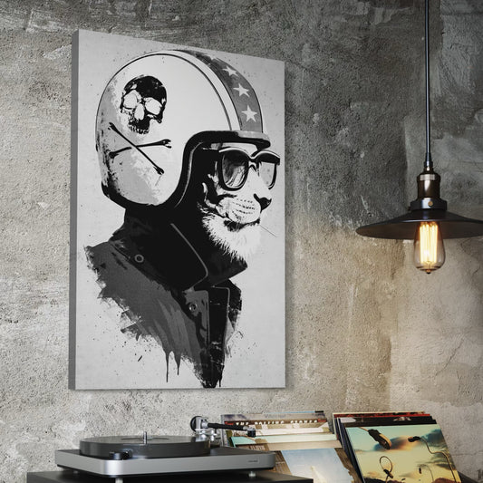 Cuadro decorativo canvas León 019