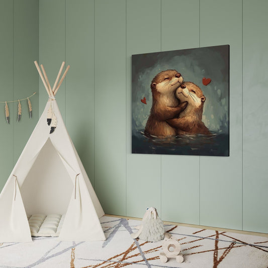 Cuadro decorativo canvas Castores 001