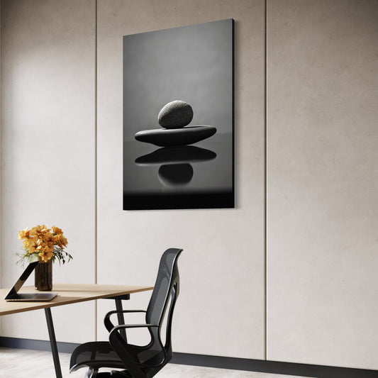 Cuadro decorativo canvas Piedras Suseki 006