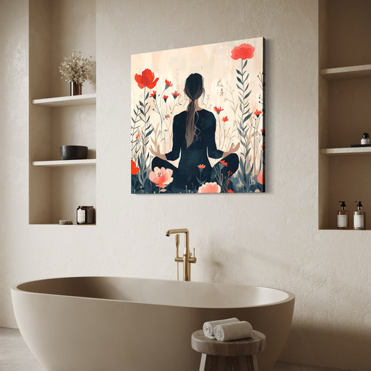 Cuadro decorativo canvas Meditación 013