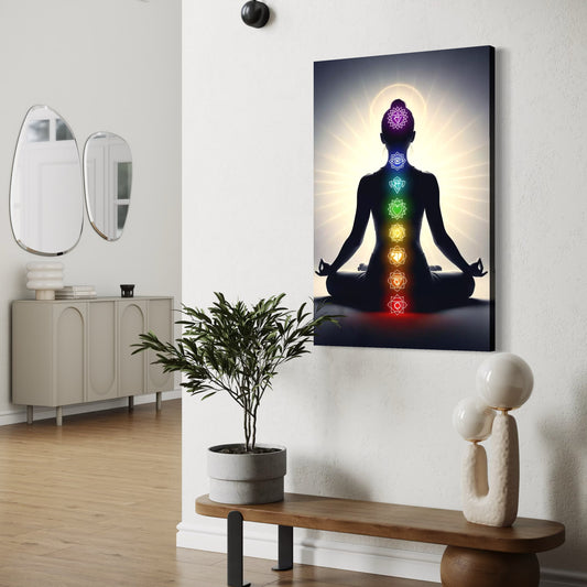 Cuadro decorativo canvas Chakras 002