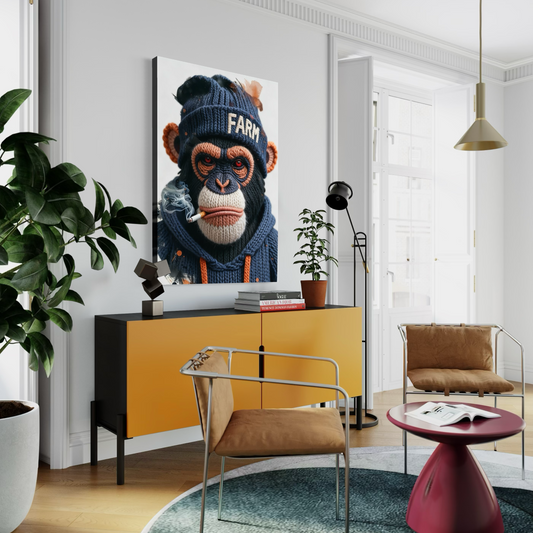 Cuadro decorativo canvas Mono 004