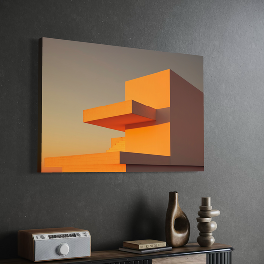 Cuadro decorativo canvas Arquitectura minimalista 001