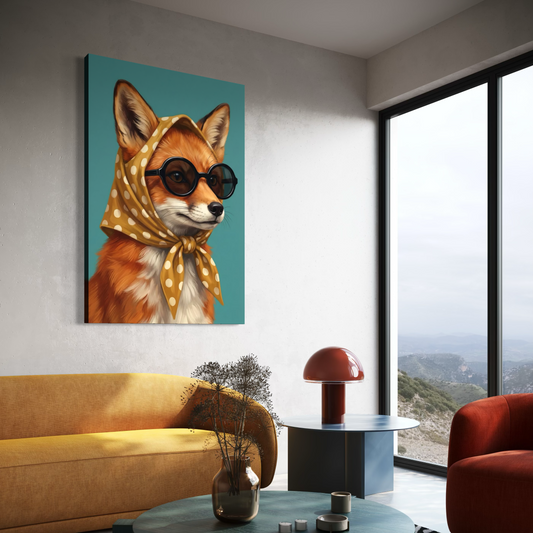 Cuadro decorativo canvas Zorro 006