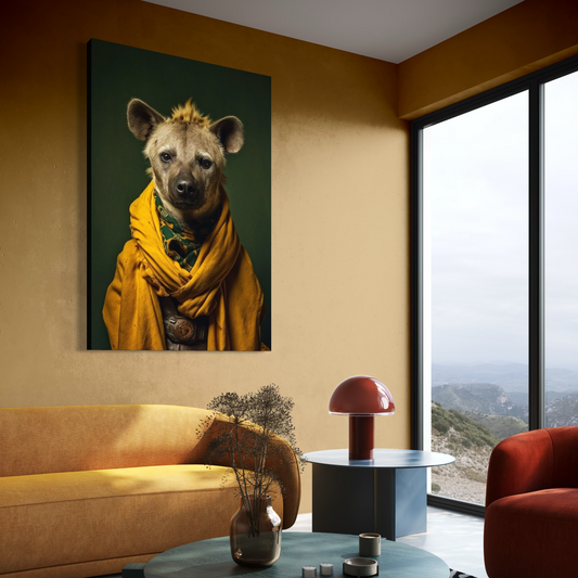 Cuadro decorativo canvas Hiena 001