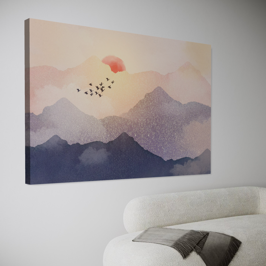 Cuadro decorativo canvas Puesta de sol