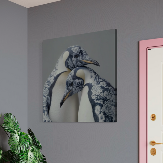 Cuadro decorativo canvas Pingüinos 001