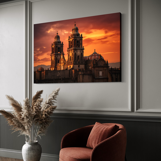 Cuadro decorativo canvas Catedral CDMX 002