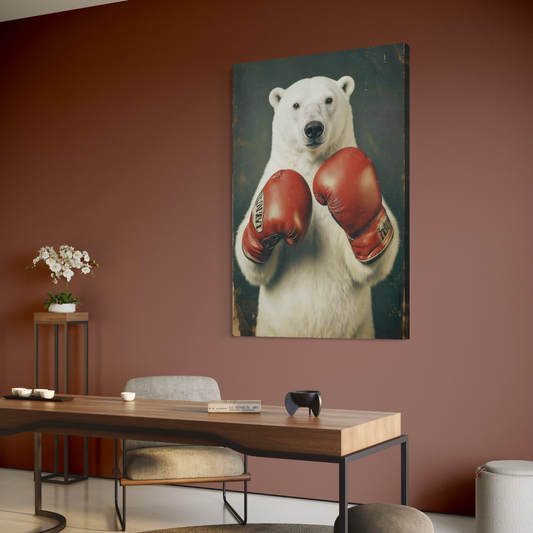 Cuadro decorativo canvas Oso polar 005