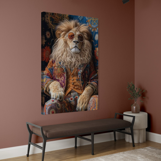 Cuadro decorativo canvas León 023