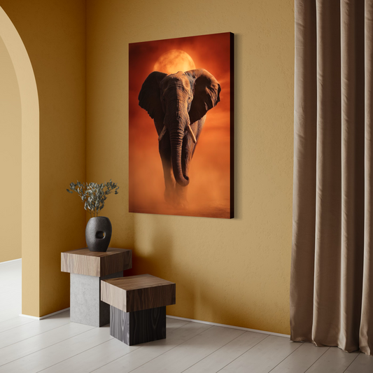 Cuadro decorativo canvas Elefante 015