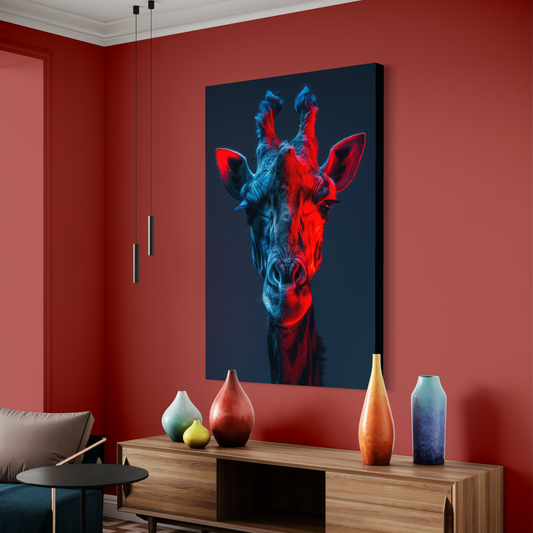 Cuadro decorativo canvas Jirafa 008