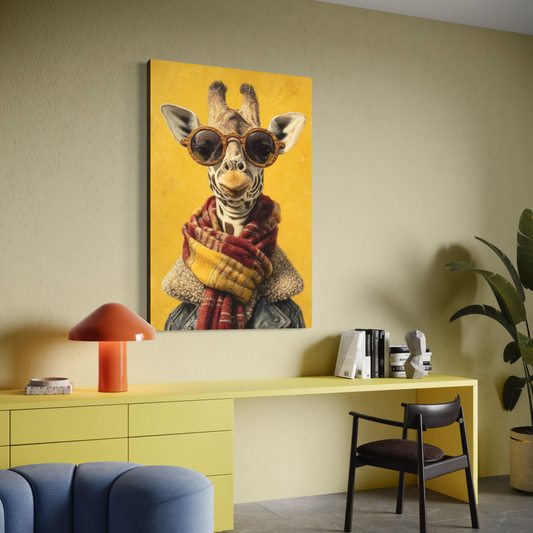 Cuadro decorativo canvas Jirafa 006
