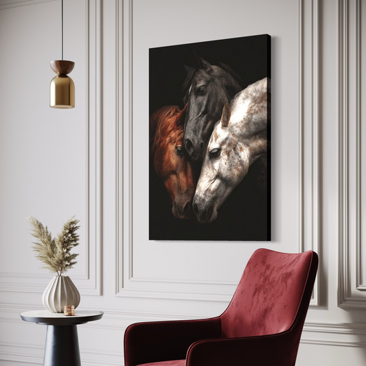 Cuadro decorativo canvas Caballos 002