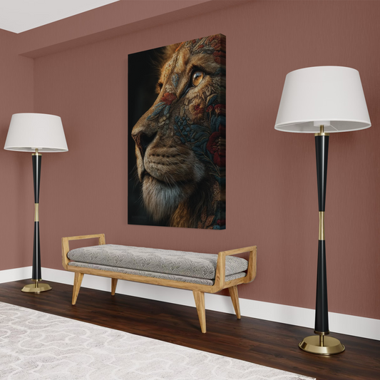 Cuadro decorativo canvas León 021