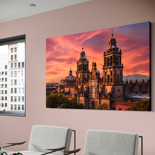 Cuadro decorativo canvas Catedral CDMX 001