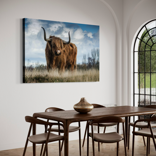 Cuadro decorativo canvas Toro Highland 010