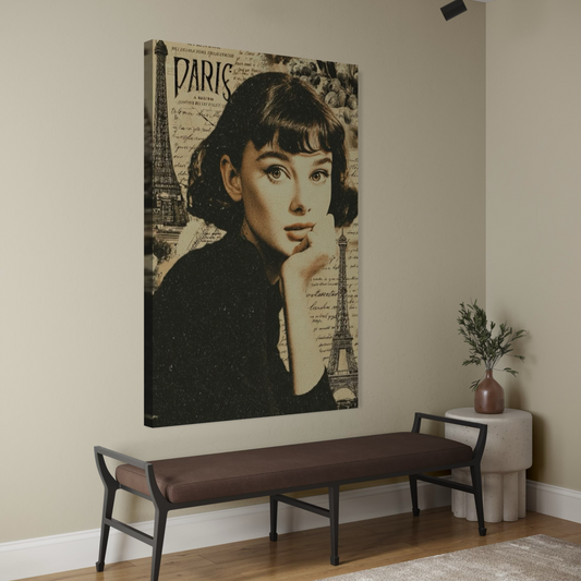 Cuadro decorativo canvas Audrey Hepburn 001