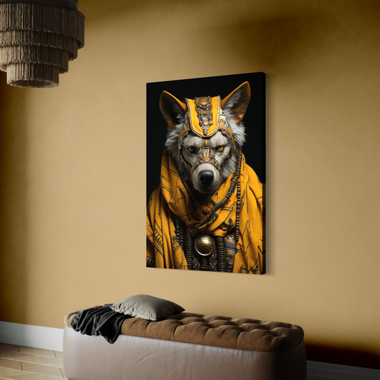 Cuadro decorativo canvas Lobo 010