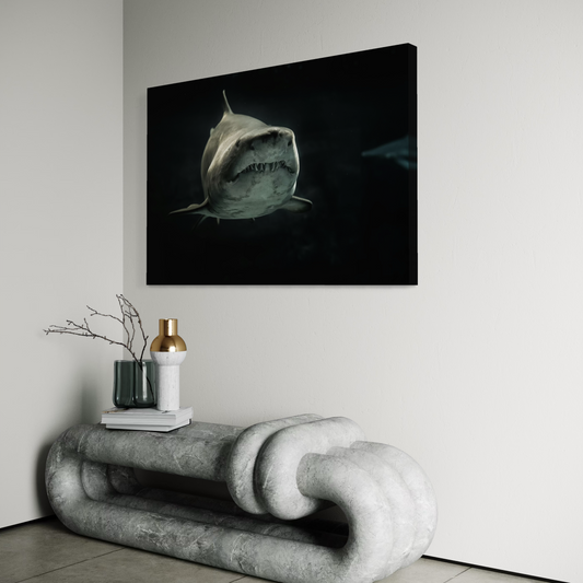 Cuadro decorativo canvas Tiburón 004