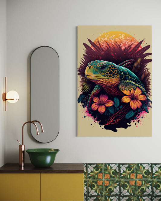 Cuadro decorativo canvas Tortuga 001