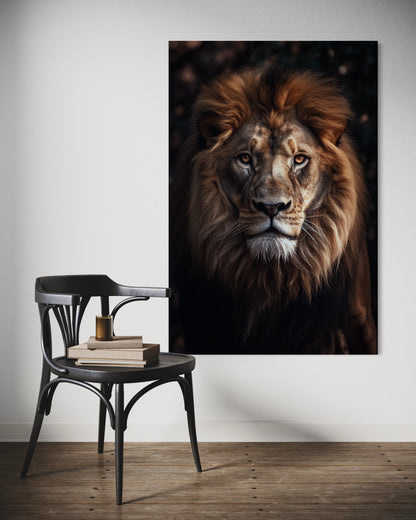 Cuadro decorativo canvas León 002