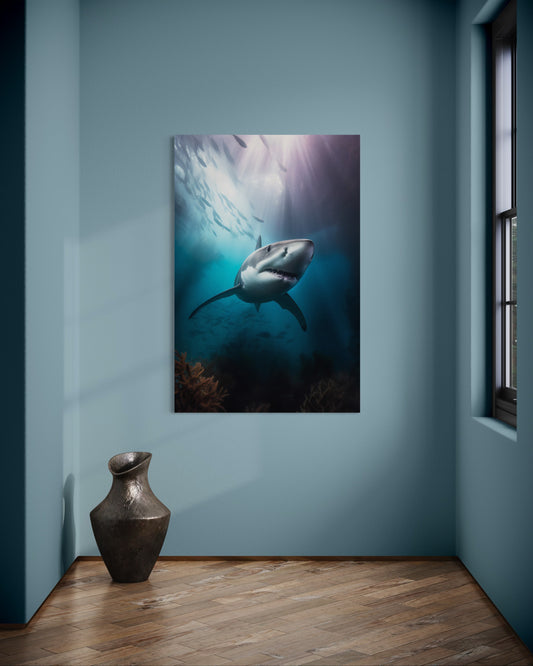 Cuadro decorativo canvas Tiburón 001