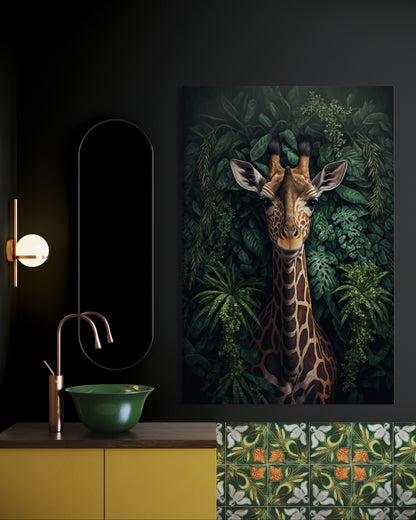 Cuadro decorativo canvas Jirafa 001