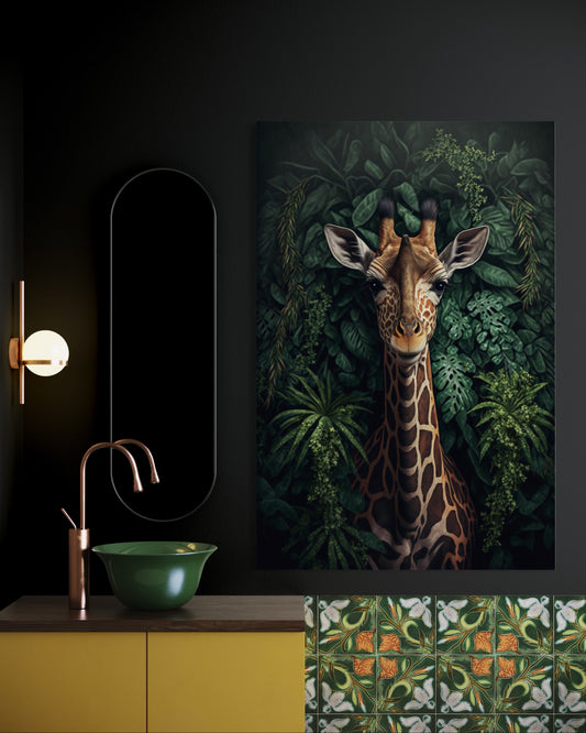 Cuadro decorativo canvas Jirafa 001