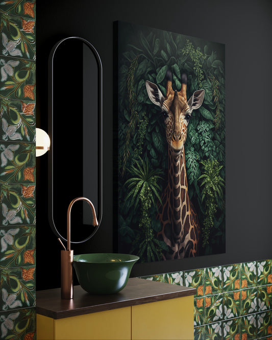 Cuadro decorativo canvas Jirafa 001
