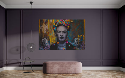 Cuadro decorativo canvas Frida 001