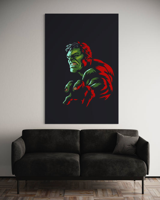 Cuadro decorativo canvas Hulk 001